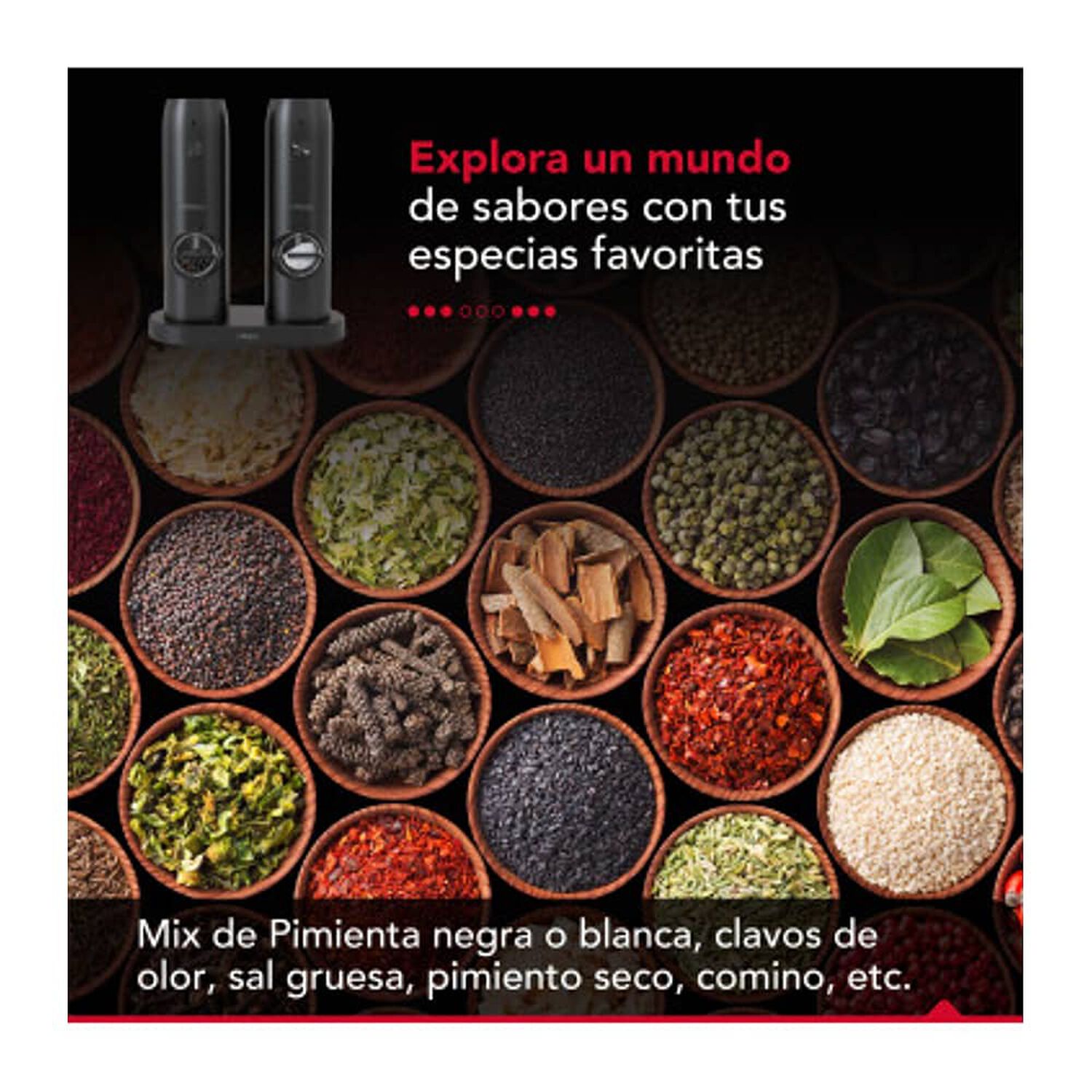 Moledora De Especias Usb Thor Usb Grinder Set image number 6.0