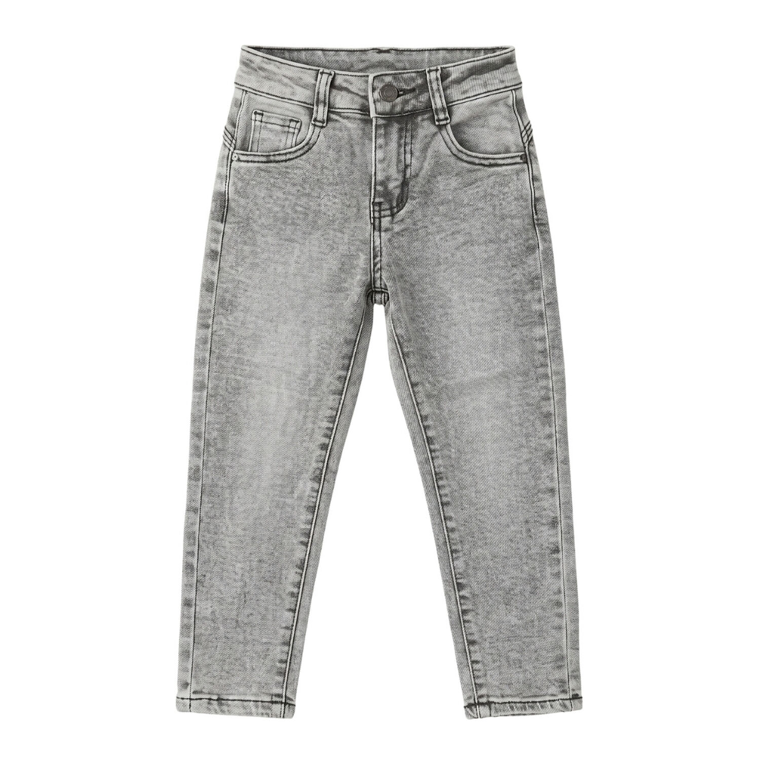 Jeans Gris Ni&ntilde;a Pantalon Denim Slim Fit Mezclilla image number 4.0