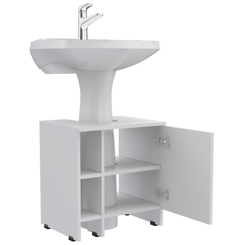 Mueble De Lavamanos 47-a + Espejo Bolonia Reflekta - Blanco Tuhome image number 5.0