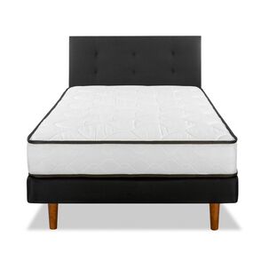 Cama Europea Flex New Simple / 1.5 Plazas / Base Normal + Respaldo