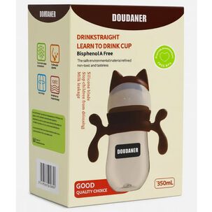 Vaso Entrenador Beb&eacute; Dise&ntilde;o Gatito 350ml Con Asas