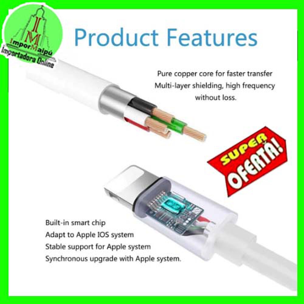 Adaptador Para Iphone Lightning Otg De 8 Pines Macho A 30 Pines Hembra image number 6.0