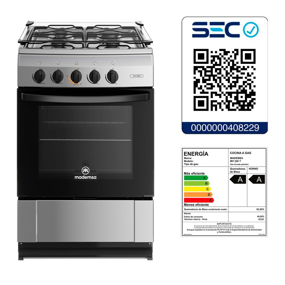 Cocina Mademsa 4 Platos Mv220t image number 7.0