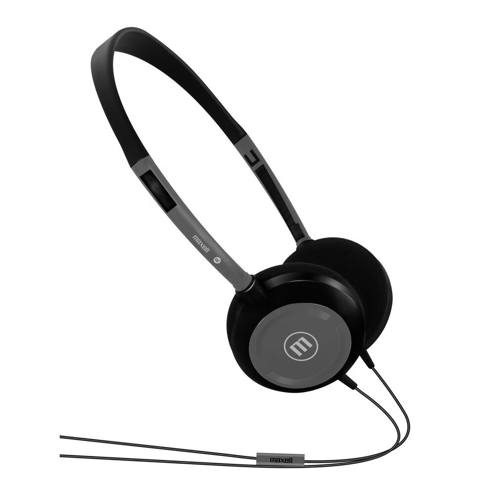 Audifonos Hp-200 Maxell Dynamic Ultralight Headphones Trss Color Negro image number 0.0