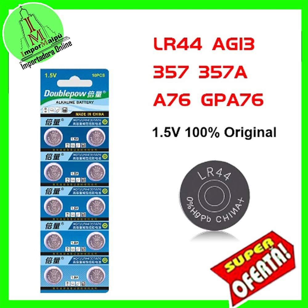 Pilas Lr44 Ag13 357a Cx44 Pila De Bot&oacute;n 1,5 V Para Relojes Luces Otros Lr44w image number 2.0
