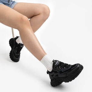 Zapatillas Negro Casual Mujer Weide Sl02