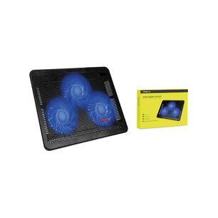 Base 3 Ventiladores Notebook Gamer Led Azul - Ps