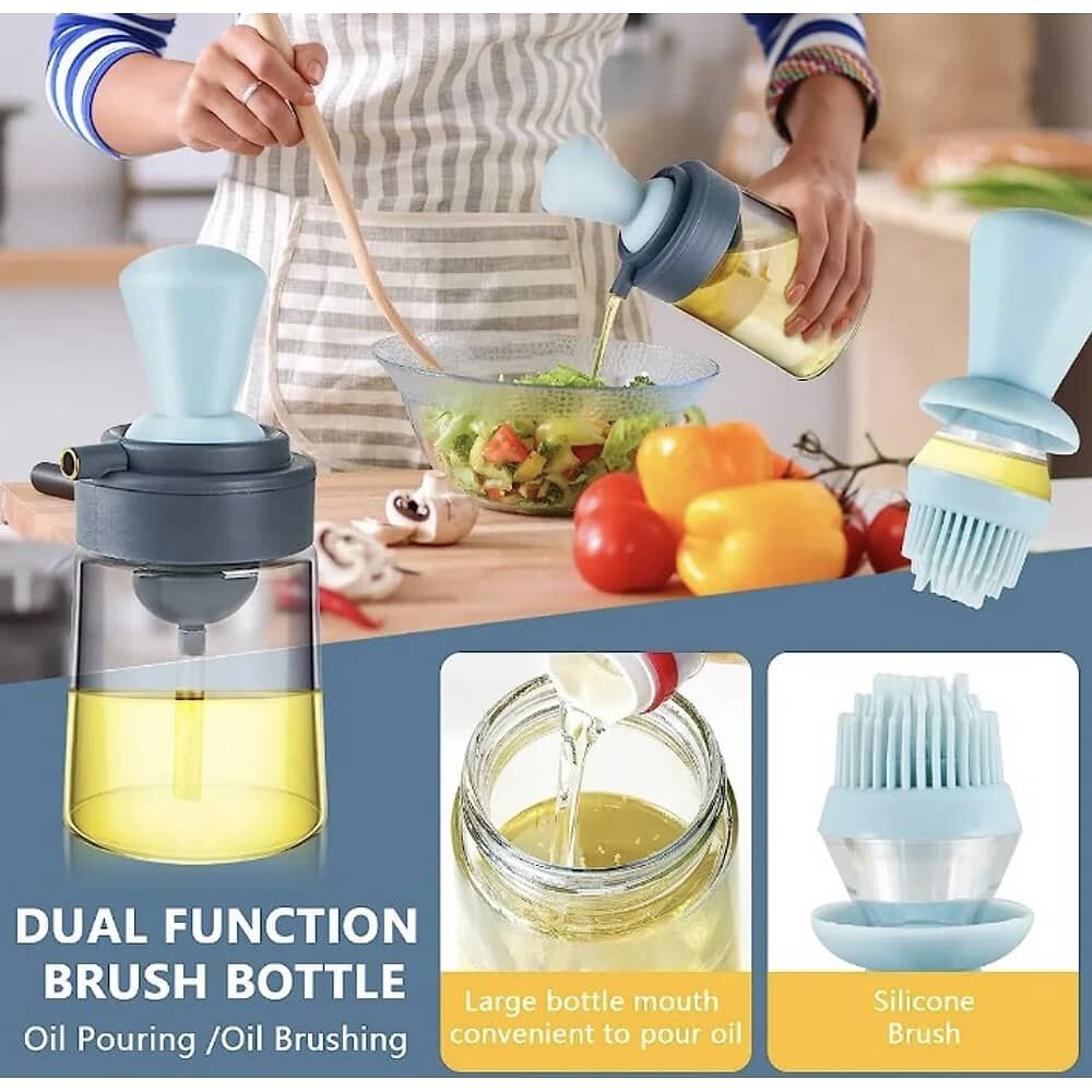 Dispensador Aceite Vinagre+brocha Botella Dosificador 2 En 1 image number 3.0