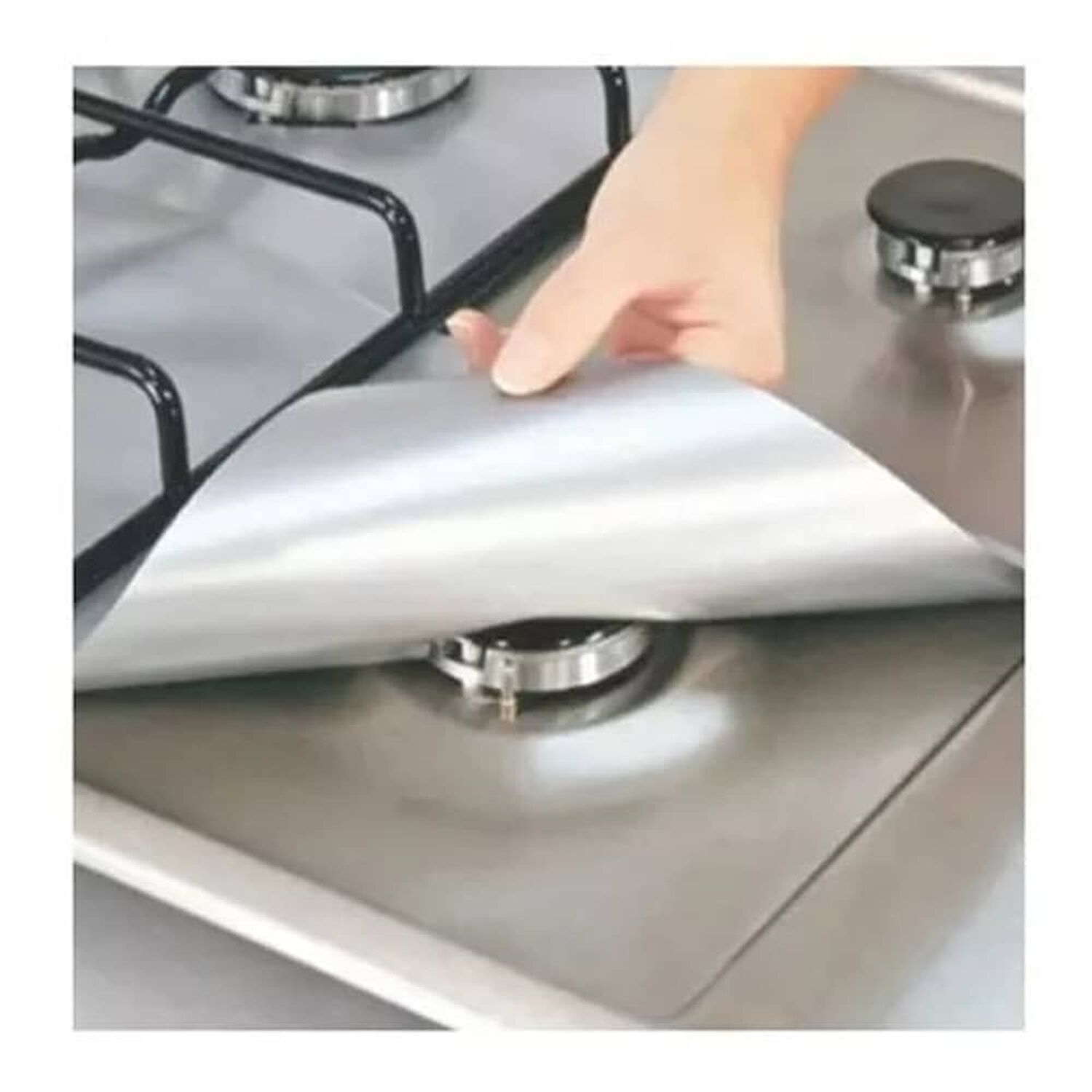 Set 12 Laminas Protectoras Desechables Para Cocina Aluminio 27cm image number 4.0