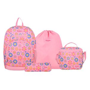 Multipack 6xt Mochila Ni&ntilde;a Xtrem Flores Rosado