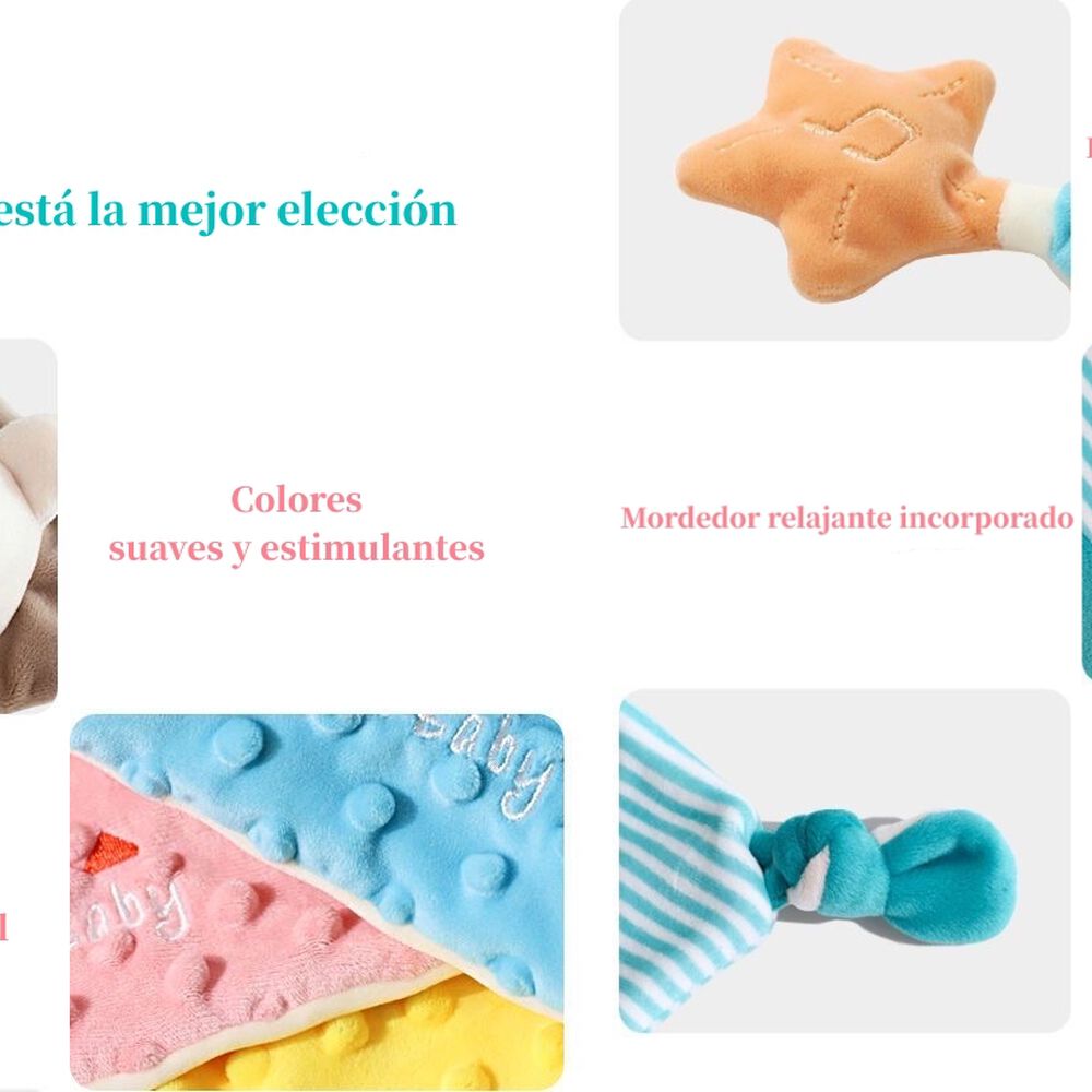 Peluche De Apego Sensorial Algodón Elefante Lubabycas image number 12.0