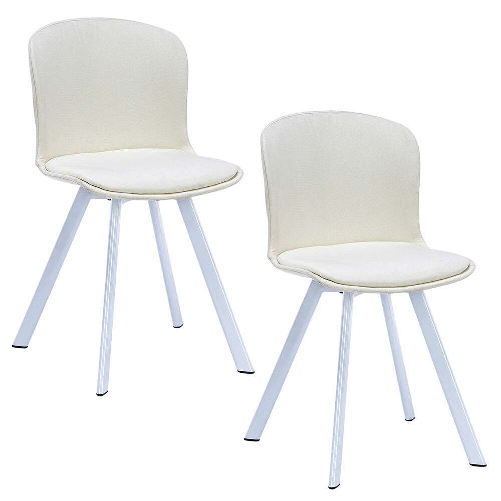 Pack 2 Sillas De Comedor Pp Y Tela Blanco image number 0.0