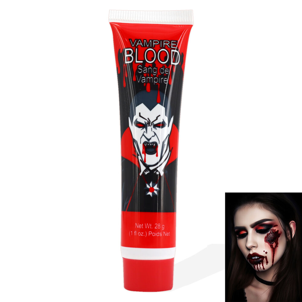 Sangre Falsa Artificial Maquillaje Rostro Halloween 28grs. image number 0.0