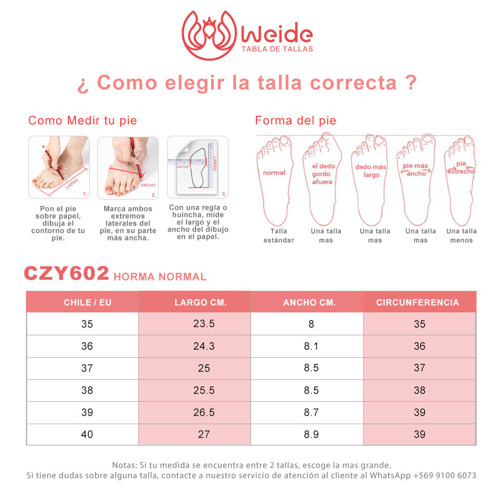 Bota Larga Mujer Tacon Grueso Vintage Elegante Weide Czy602 image number 3.0