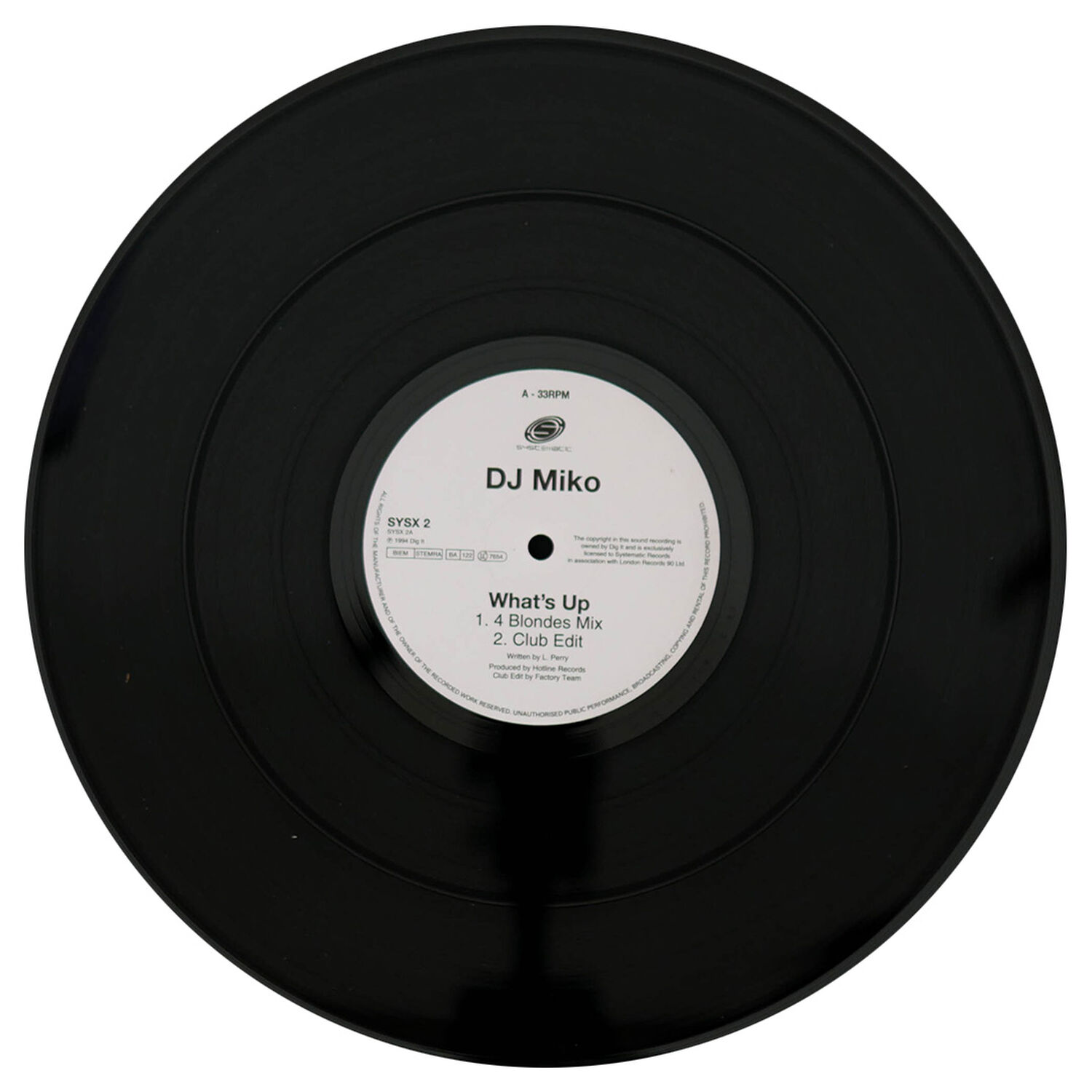 Dj Miko - Whats Up | 12" Maxi Single Usado image number 2.0