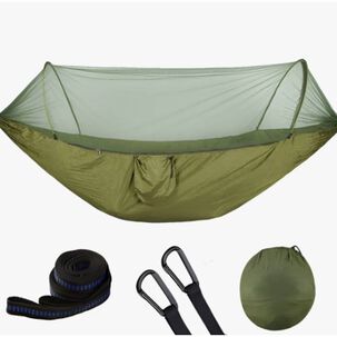 Hamaca Portatil De Camping Con Mosquitero Camuflaje