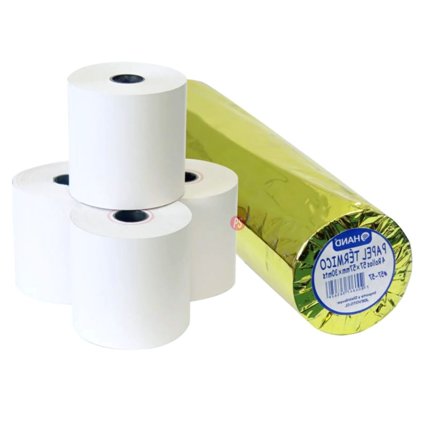 Pack 4 Rollos Papel T&eacute;rmico 57mm X 30mt - Ps image number 1.0