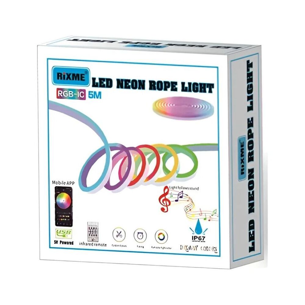 Tira Led Neon Rgb 5m Usb Musical Control Remoto Y App Ip67 Rgb image number 0.0