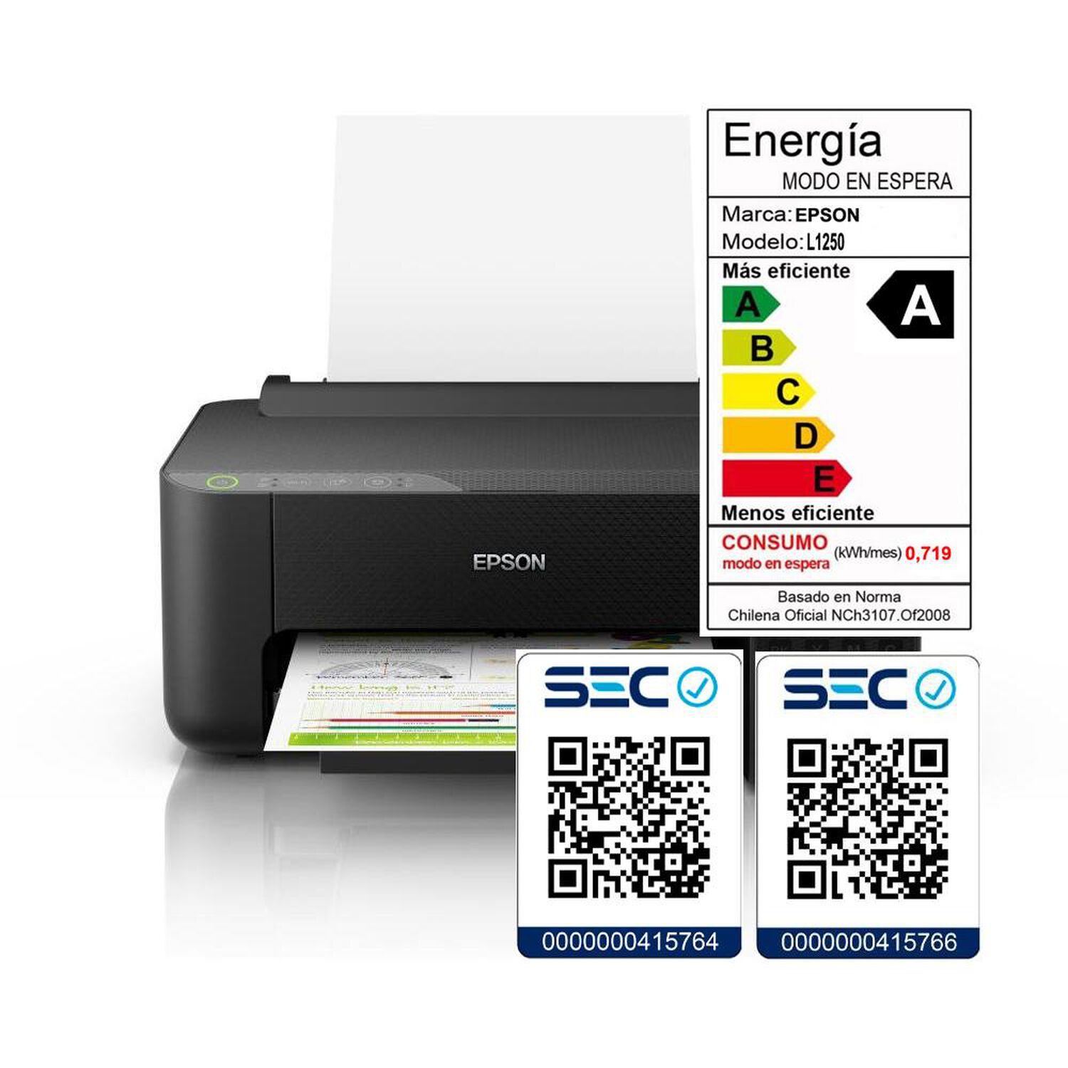 Impresora Epson L1250 Latin SFP Wi-fi image number 5.0