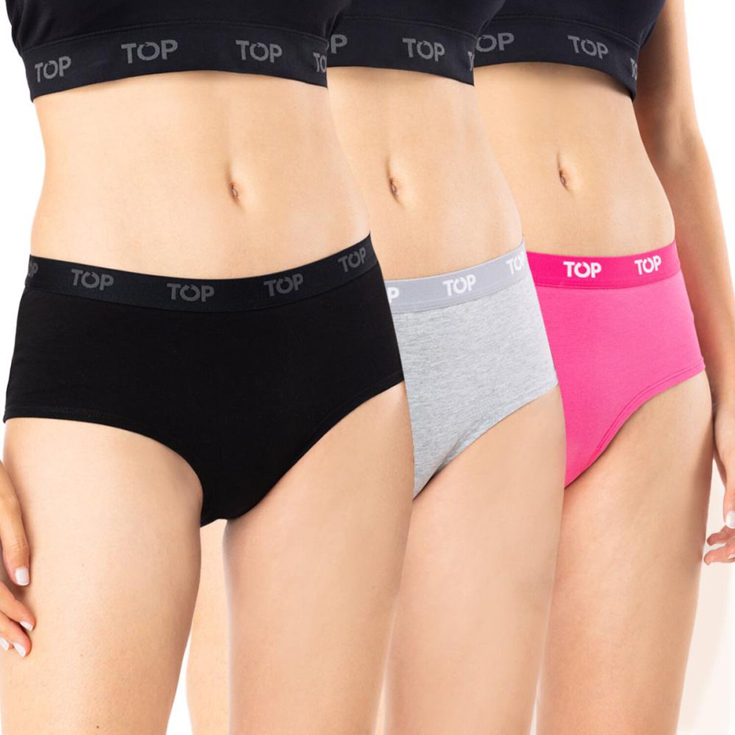 Pack Pantaleta Mujer Top / 3 Piezas image number 0.0