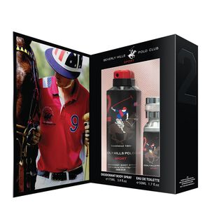 Set Club Polo Beverly Hills Sports Men Two Edt 50ml + Deo