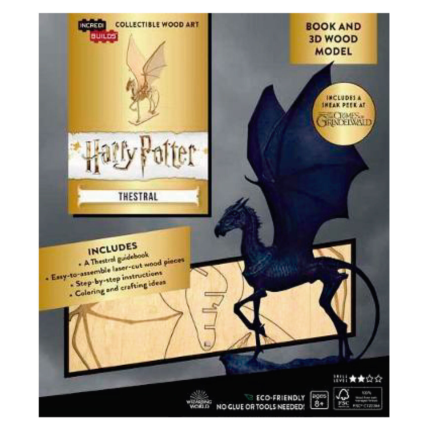 Harry Potter Thestral Libro Y Modelo Para Armar 3d-madera image number 0.0