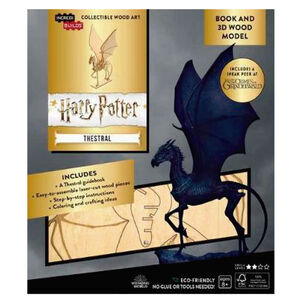 Harry Potter Thestral Libro Y Modelo Para Armar 3d-madera