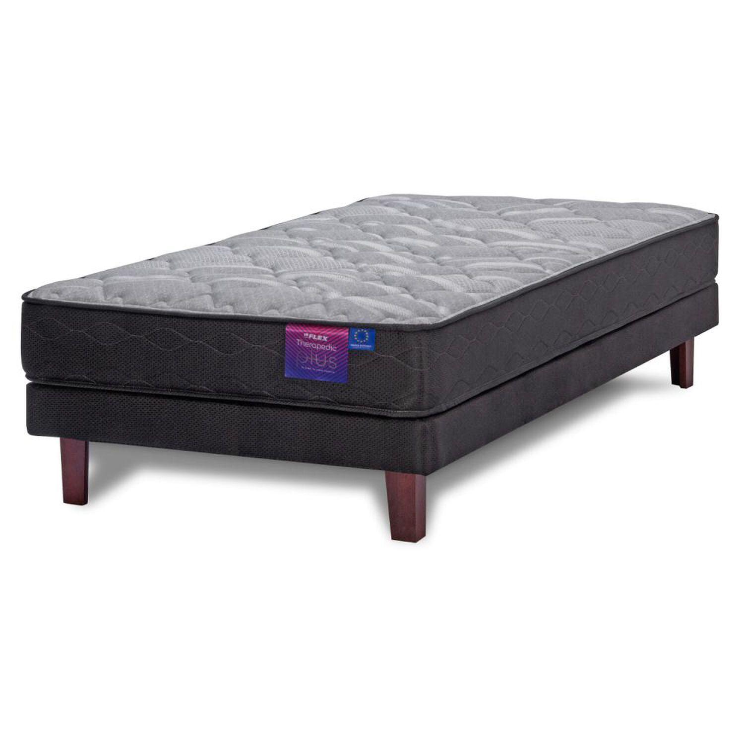 Cama Europea Flex Therapedic Plus / 1 Plaza / Base Normal image number 0.0