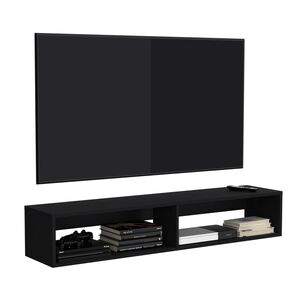 Repisa Flotente Tv 65" Fm-025n Negro