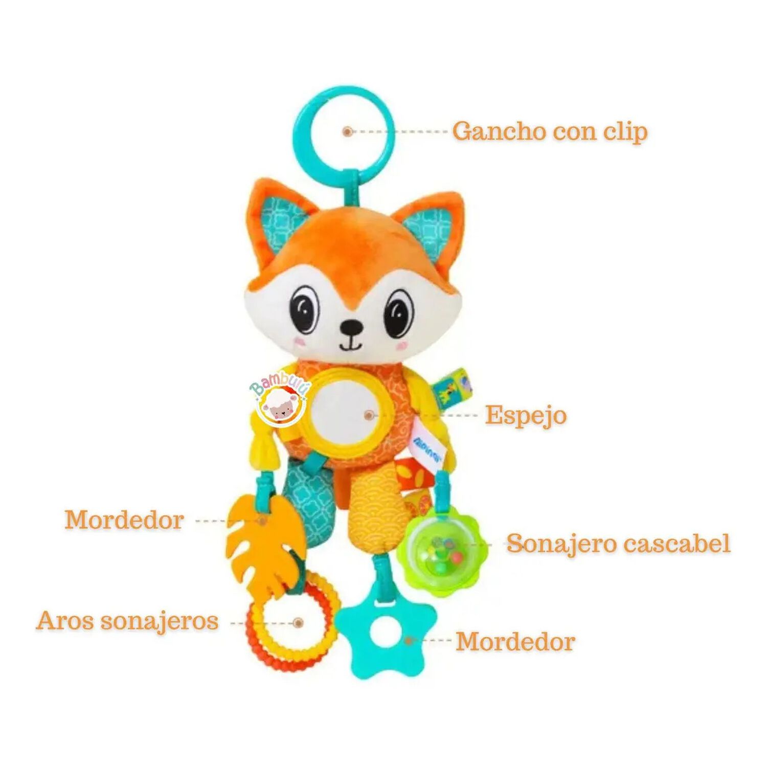 Sonajero Colgante Sensorial Para Coche Bebe Gav Import image number 2.0