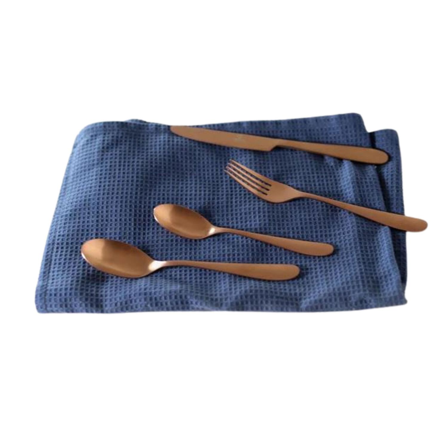 Set Cubiertos 24 Pzs Copper Krons Acero Inoxidable Menaje image number 2.0