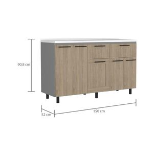 Modulo Lavaplatos Tuhome Hasselt / 5 Puertas / 2 Cajones