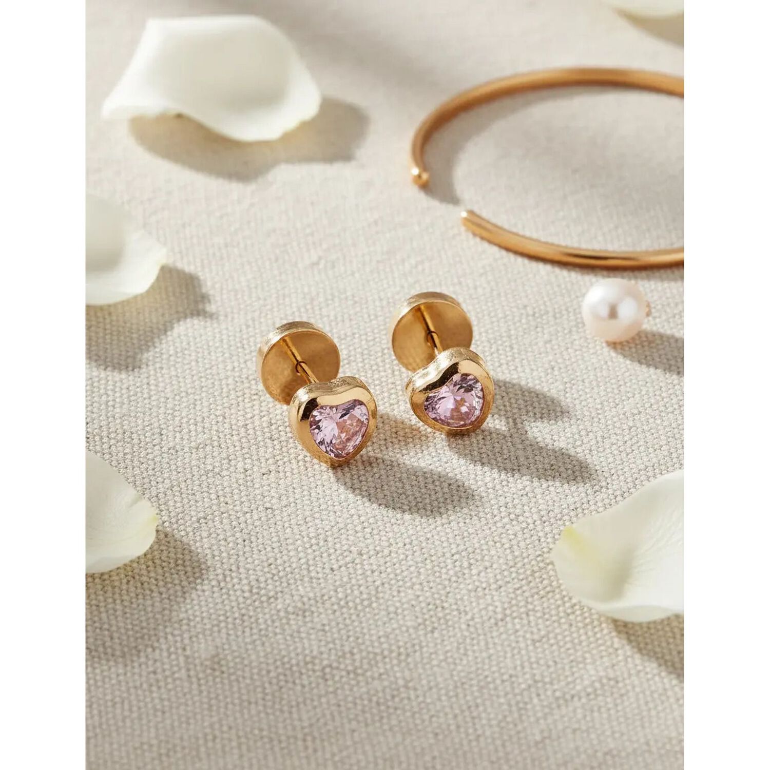 Aros Abridores Coraz&oacute;n 6mm Oro 18k Tope A Presi&oacute;n image number 6.0