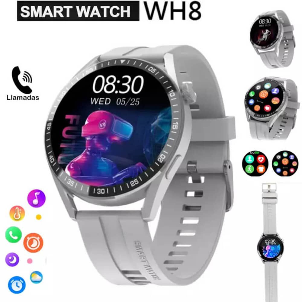 Reloj Wh8 Inteligente Smartwatch Gris / Realiza Y Recibe Llamadas image number 0.0