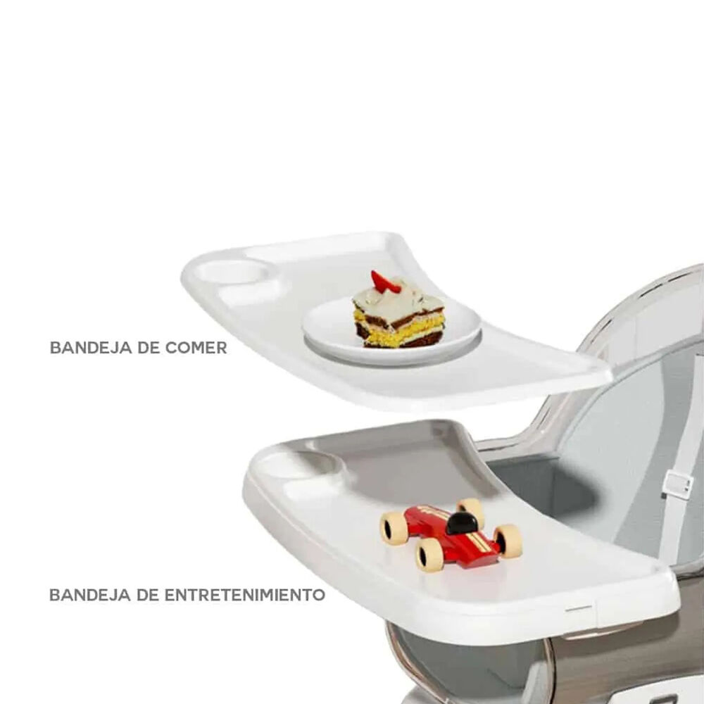 Silla De Comer Giratoria 360 Gris - Babymine image number 3.0