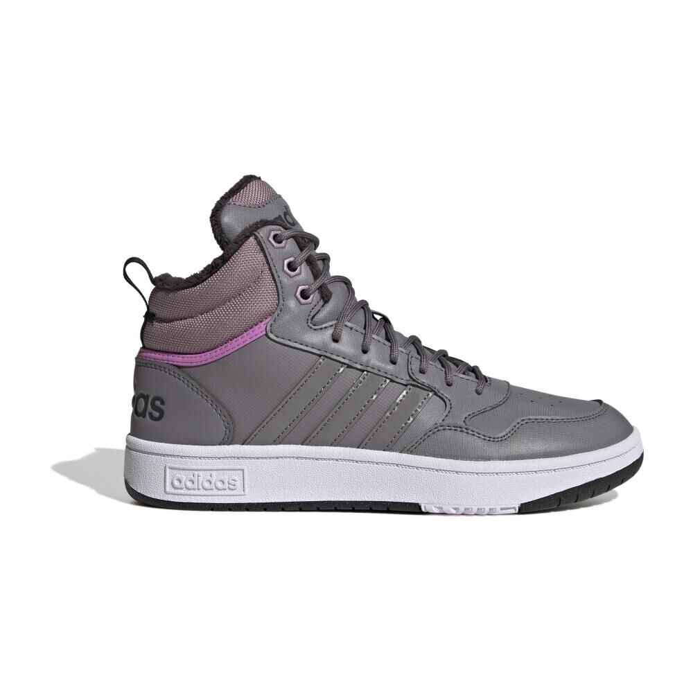 Zapatilla Urbana Mujer Adidas Hoops 3.0 Mid Wtr Gris image number 0.0