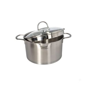 Olla Cacerola Acero Inoxidable Con Tapa 20cm