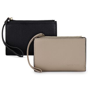 2 Billeteras De Mujer Adara Negra Y Beige Carven