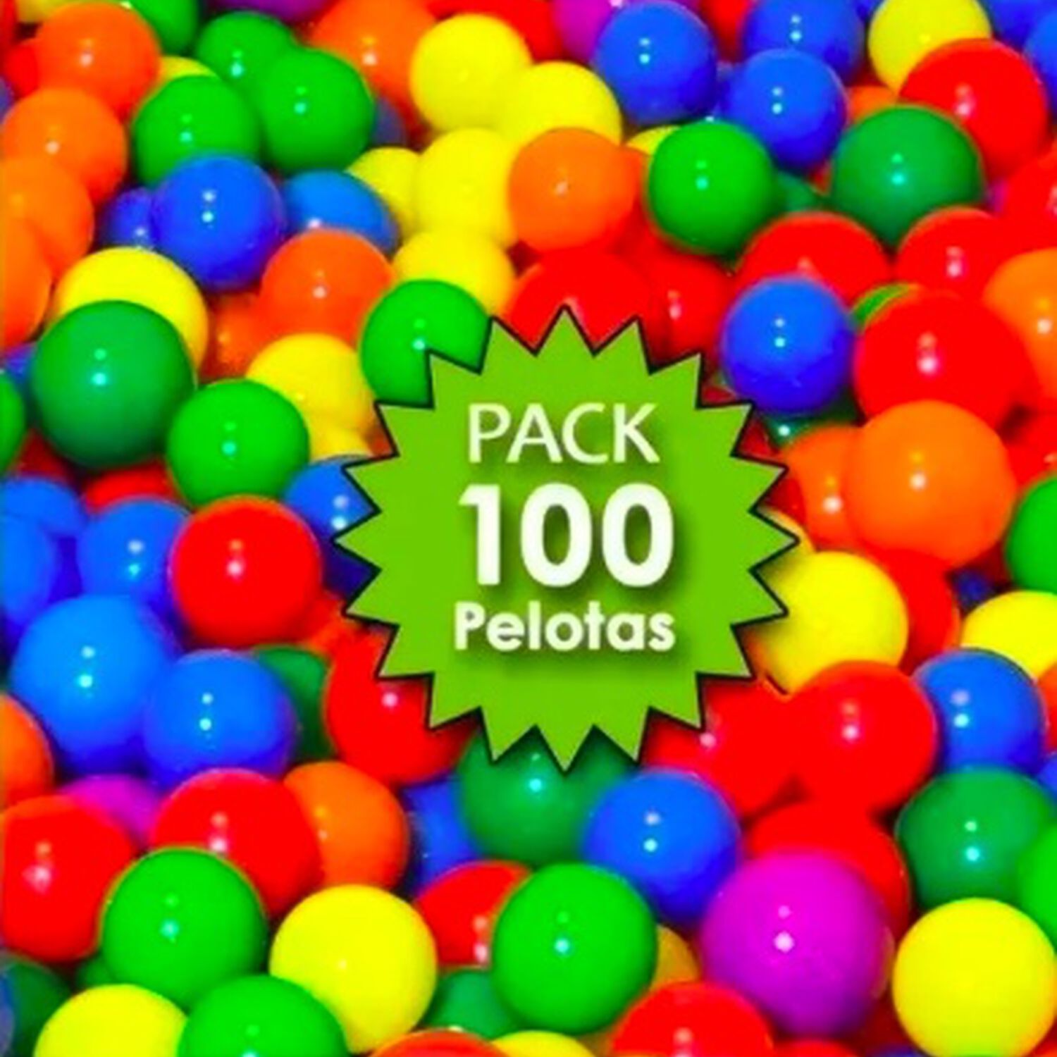 Pack 100 Pelotas Pl&aacute;sticas image number 1.0