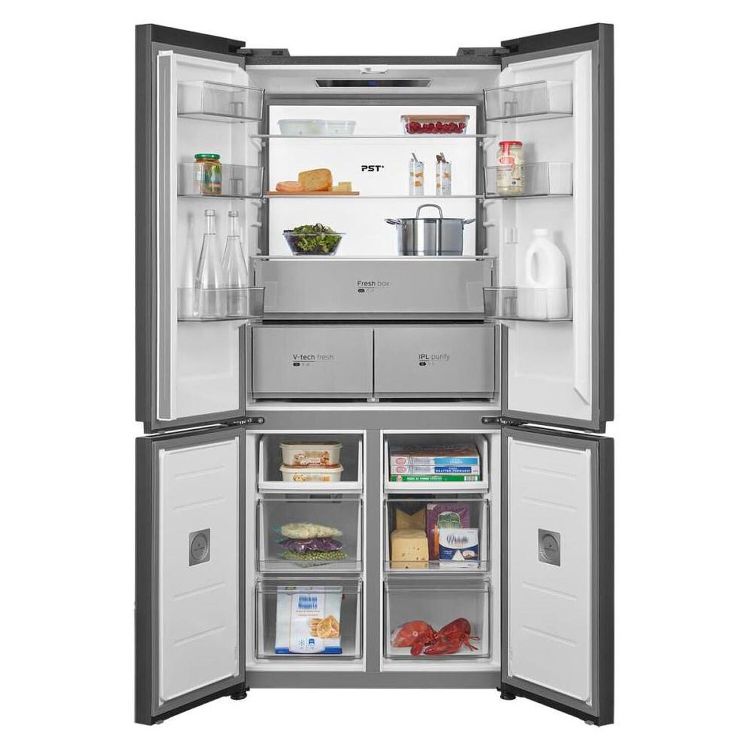Refrigerador PERFECT FIT Side by Side Midea MDRMD706BIE70 / No Frost / 527 Litros / D image number 10.0