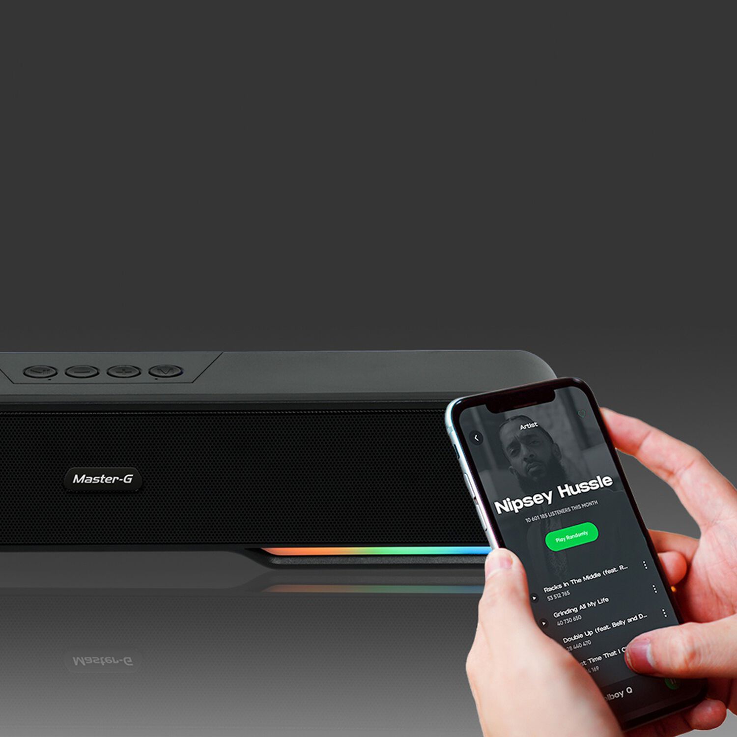 Soundbar Parlante Gamer Bluetooth Luces Rgb 1200mah image number 2.0