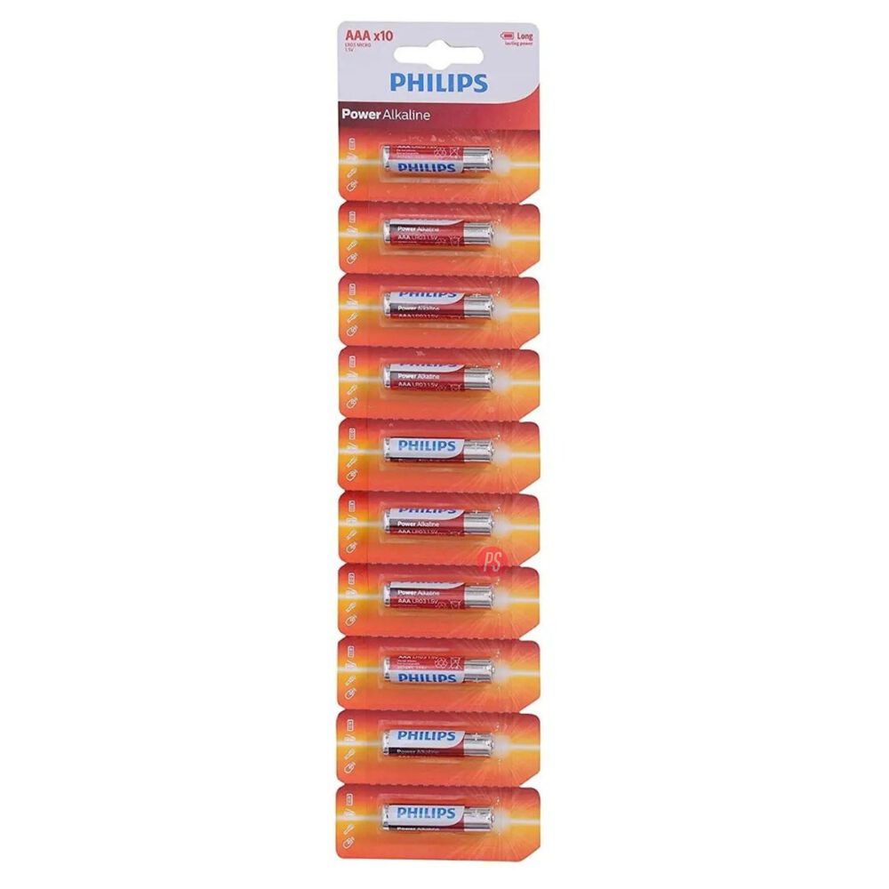 Pilas Alcalinas Aaa Pack 10 Unidades Philips - Ps image number 2.0