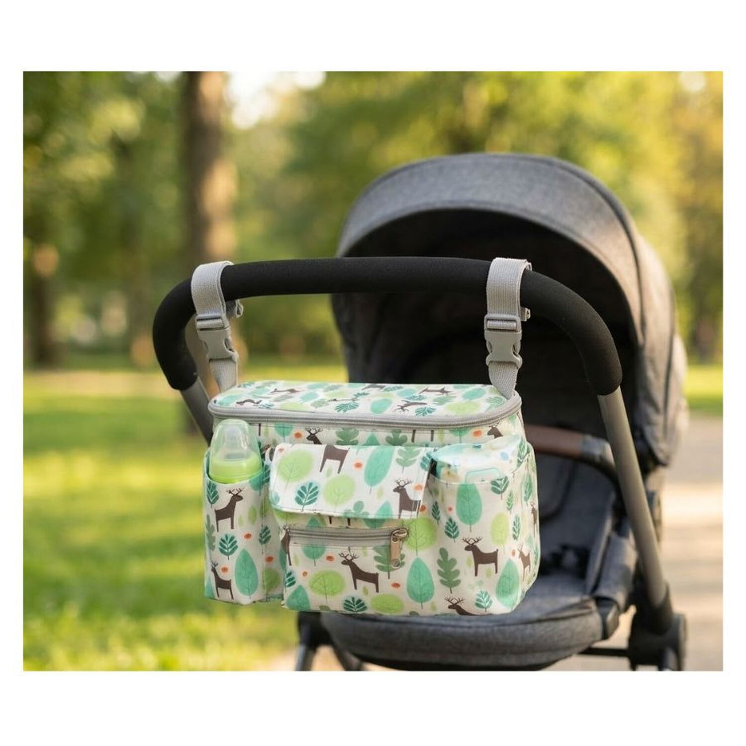 Bolso Organizador Para Coche De Beb&eacute; Multiuso Verde image number 1.0
