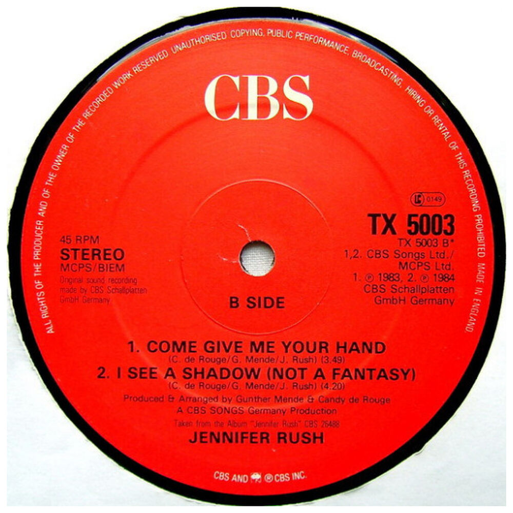 Jennifer Rush - The Power Of Love (extended Remix) | 12" Maxi Single Usado image number 3.0