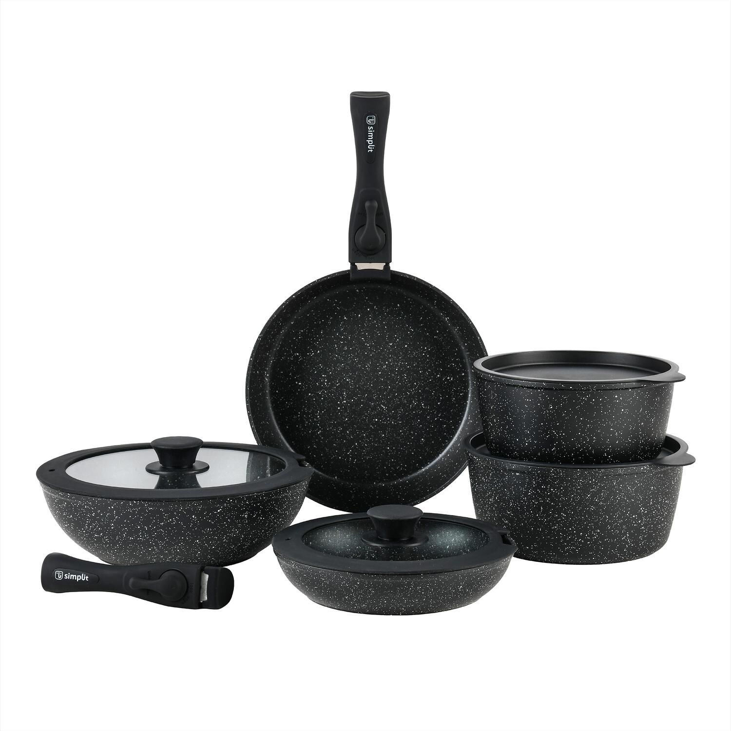 Bater&iacute;a De Cocina Antiadherente Oxford Granito 15pcs Simplit image number 0.0