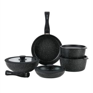 Bater&iacute;a De Cocina Antiadherente Oxford Granito 15pcs Simplit