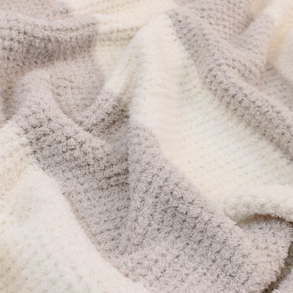 Manta De Franela Nautica 127x152 Waffle Suavidad Superior Taupe image number 1.0
