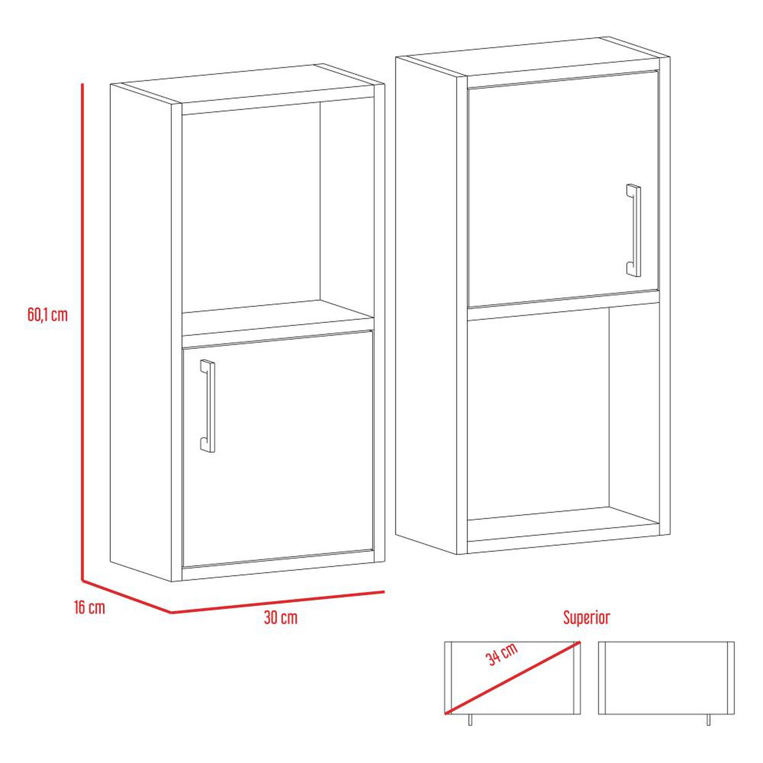 Mueble De Ba&ntilde;o Tuhome Bath 51/ 1 Puerta image number 6.0