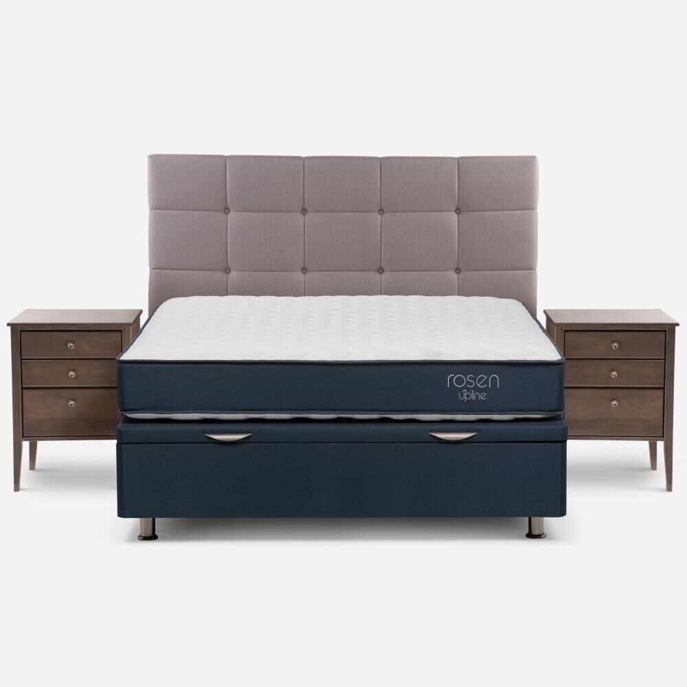 Boxet Rosen Upline / 2 Plazas / Base Normal + Set De Maderas Issey Vison image number 0.0