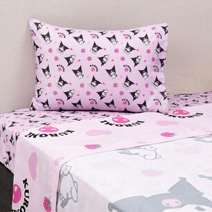 Sabana 1.5 Plazas Sanrio Kuromi Frutillas